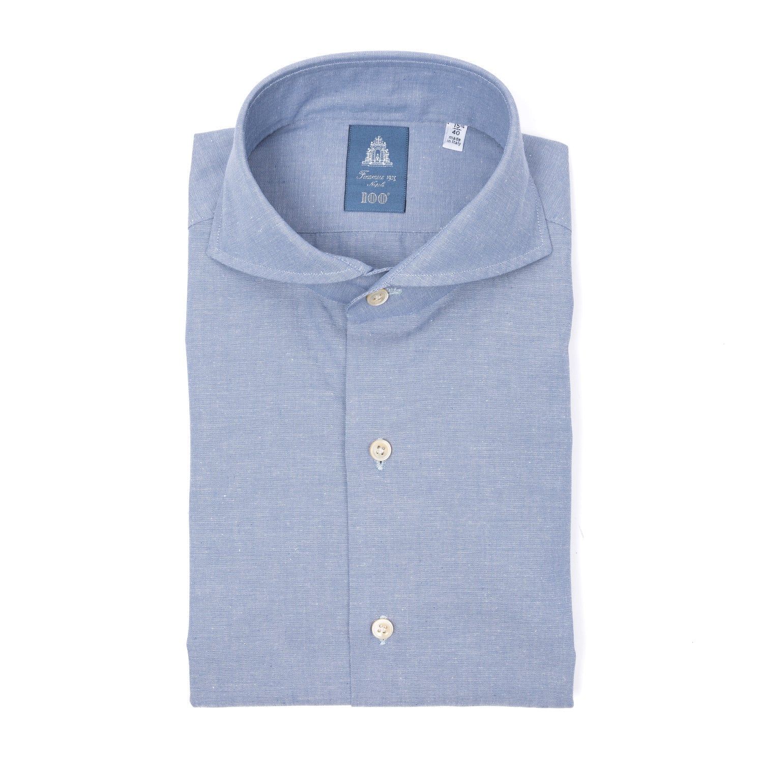 Shirt "Il Chambray" made from pure Cotton by Alumo - Collo Sergio